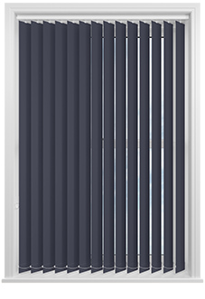 Trinity (Blackout), Navy - Vertical Blind